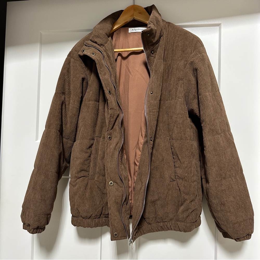 NEW Corded Puffer Jacket Size M - Picture 4 of 10
